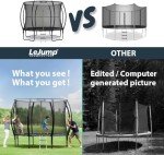10FT LeJump Recreational Trampoline with Enclosure Net