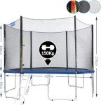 Monzana® 14ft Trampoline Set with Safety Accessories
