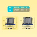 Jumpking 8ft Round Trampoline with Safety Net and Ladder