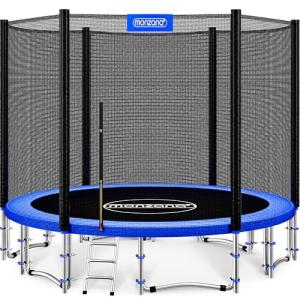 Monzana® 14ft Trampoline Set with Safety Accessories