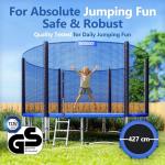 Monzana® 14ft Trampoline Set with Safety Accessories
