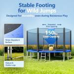 Monzana® 14ft Trampoline Set with Safety Accessories