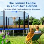 Monzana® 14ft Trampoline Set with Safety Accessories