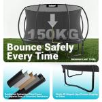 10FT LeJump Recreational Trampoline with Enclosure Net