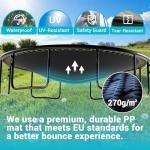 10FT LeJump Recreational Trampoline with Enclosure Net