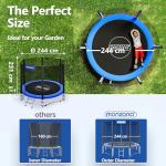 Monzana® 8ft Trampoline Set with Safety Net