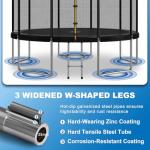 Devoko 12ft Kids Trampoline with Safety Net