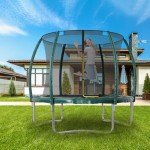 Fellie 6FT Kids Outdoor Trampoline with Safety Net