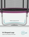 6 ft Kids Trampoline with Enclosure and Safety Pad