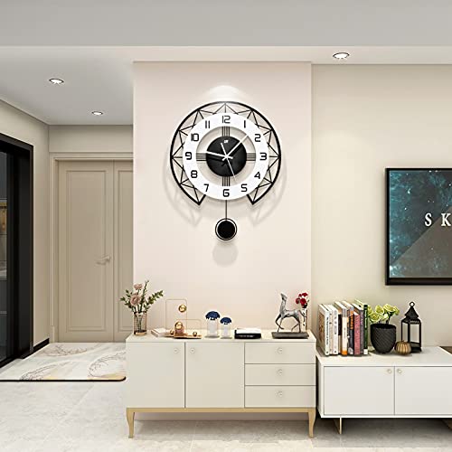 Modern 17 Inch Pendulum Wall Clock for Home
