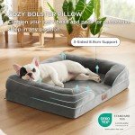 Medium Orthopedic Dog Sofa Bed - Washable, Grey