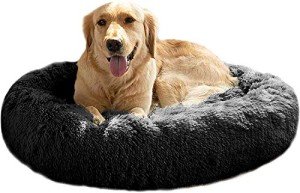 Donut Cuddler Calming Bed for Medium to XL Dogs