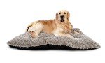 Ultra Soft Large Dog Bed - Plush Mattress Taupe
