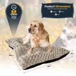 Ultra Soft Large Dog Bed - Plush Mattress Taupe