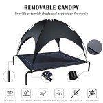 ANWA Medium Elevated Dog Bed with Canopy