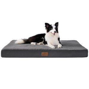 Large Washable Orthopedic Dog Bed with Sherpa Cover