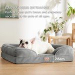 Medium Orthopedic Dog Sofa Bed - Washable, Grey