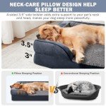 JOEJOY XXL Orthopedic Memory Foam Dog Bed, Grey