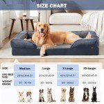 JOEJOY XXL Orthopedic Memory Foam Dog Bed, Grey