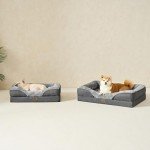 Large Orthopedic Memory Foam Dog Bed with Sides
