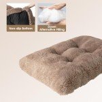 Fluffy Camel Anti-Anxiety Dog Crate Bed 60x45cm