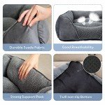 MIXJOY Large Orthopedic Dog Bed - Washable Grey