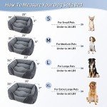 MIXJOY Large Orthopedic Dog Bed - Washable Grey