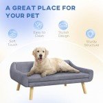 PawHut Soft Dog Sofa Bed with Removable Cover
