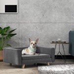 Elevated Dog Sofa Bed with Washable Cushion