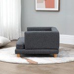 Grey Elevated Dog Sofa Bed for Small Dogs