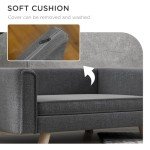 Elevated Dog Sofa Bed with Washable Cushion