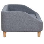 PawHut Removable Cushion Dog Sofa Bed - Grey