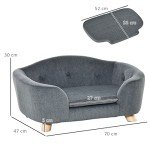 Cozy Mini Dog Sofa Bed with Waterproof Fabric