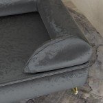 PawHut Removable Cushion Dog Sofa - Grey