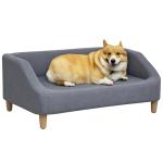 PawHut Removable Cushion Dog Sofa Bed - Grey