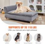 Soft Velvety Dog Sofa Bed for Small Pets