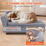Soft Velvety Dog Sofa Bed for Small Pets
