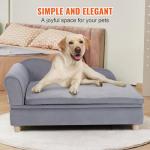 Soft Velvety Dog Sofa Bed for Small Pets