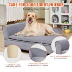 Soft Velvety Dog Sofa Bed for Small Pets