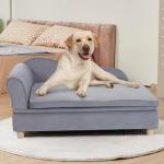 Soft Velvety Dog Sofa Bed for Small Pets