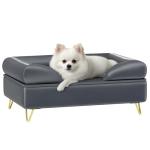 PawHut Removable Cushion Dog Sofa - Grey