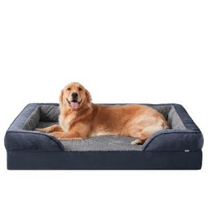 JOEJOY XXL Orthopedic Memory Foam Dog Bed, Grey
