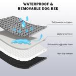 JOEJOY XXL Orthopedic Memory Foam Dog Bed, Grey