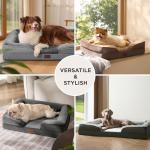 Medium Orthopedic Dog Sofa Bed - Washable, Grey