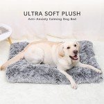 Jaspuriea Washable Calming Dog Bed for Crates