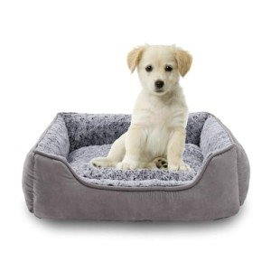 Oiilores Washable Small Dog Bed - Soft & Non-Slip