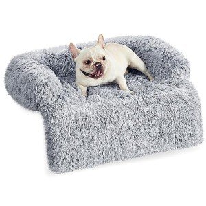 FluffyHug Calming Dog Sofa Bed - Grey
