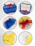 YOMORIO Princess Lingerie Costume for Women Sexy Two-Piece Set 7 Piece Roleplay Costumes with Stockings Size M