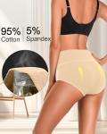 ASIMOON Plus Size High Waisted Tummy Control Briefs