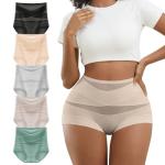 DAFANY Women's High Waisted Cotton Tummy Control Boyshorts